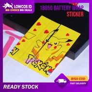 Battery Wrap Sleeve PVC Plastik Cover Baterai Batere Batre 18650 Wrap