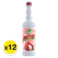 [พร้อมส่ง!!!] ติ่งฟง น้ำสควอช ลิ้นจี่ 760 มล. x 12 ขวดDing Fong Lychee Squash 760 ml x 12 Bottles