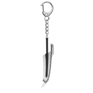 Bandai | Anime Bleach Keychains Kurosaki Ichigo Zangetsu Sword Keychain Cosplay Weapon Pendant Key C