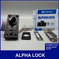 Alpha Lock Door Lock Set with Keys and Thumbturn for Aluminum Screen Door