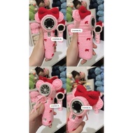 Jisulife life 9 goojodoq gfs007/gfs017 crochet sleeve fan (handmade)