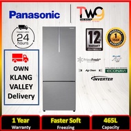 [OWN DELIVERY KLANG VALLEY] PANASONIC NR-BX471CPSM 465L 2-DOOR INVERTER BOTTOM FREEZER FRIDGE/REFRIGERATOR