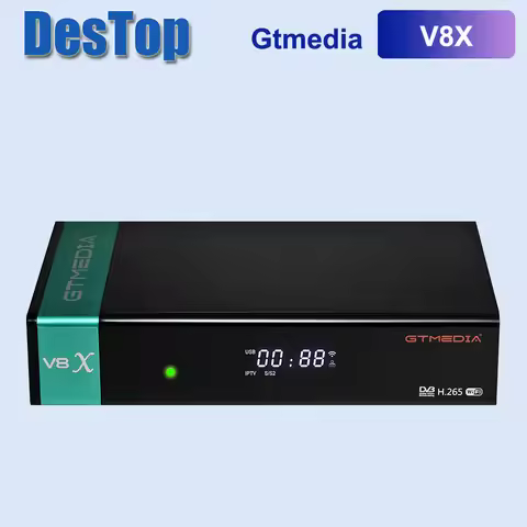 1PC 2025 Gtmedia V8X receptor Gtmedia V8 Nova/Honor Power Support MARS IKS Built WIFI 1080P DVB-s2 F