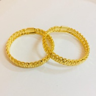 BC BABY-BANGLE-999.9-GOLD-PLATED-24K-EMAS BANGKOK (BGT6)