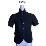 Kapital Japan เสื้อเบลเซอร์หญิงผ้าวูลสีดำ