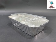 MYCHEF 4423-P Aluminium Foil Tray with Clear Lid (5 sets ±) Rectangle /Rectangular My Chef Foil Tray