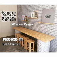 DAUN MEJA / PAPAN PANJANG KAYU MAHONI PANJANG