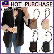 【 COACH 】CO-1123003 Coach Lanyard Name Tag Lanyard CArd Holder Staff Card Holder Coach Viral