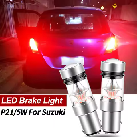 2pcs LED Brake Light Lamp P21/5W BAY15D Canbus For Suzuki Celerio Grand Vitara Swift 2 3 4 5 SX4 Ign