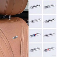 Logo Metal Car Seat 3D Sticker Protector Tape Car Decoration Electric Car MERCEDES BENZ AMG MAYBACH 