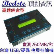 頂創 HD3812高速綜合型 1對1 中文 USB/SSD/硬碟/記憶卡對拷機 拷貝機 抹除機 正台灣製 非大陸山寨機