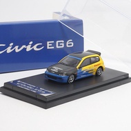 ฮอนด้าซีวิค EG6 S2000 SPOON รถอัลลอยด์ทาสีรุ่นจอแสดงผลชิ้นจำลองของเล่นสะสมแบบคงที่สำหรับอายุ 14 ปีขึ