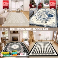 Karpet Velvet Anti Slip 3D Design Karpet Baldu Murah Tahan Lasak Living Room Carpet Rug Pelbagai War