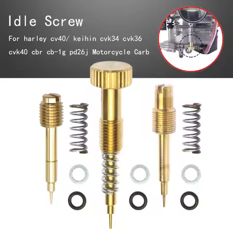 Air Adjusting Screw Idle Mixture Fuel Ratio Screw for harley cv40/ keihin cvk34 cvk36 cvk40 cbr cb-1