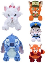 日本迪士尼公仔Marie/Stitch/Judy/Nick/Turning Red/史迪仔/富貴貓/朱迪/尼克公仔