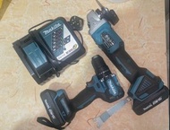 牧田 Makita 無刷電鑽、角磨機套裝18V