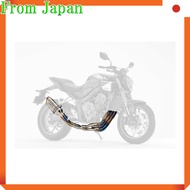 R's Gear Full Exhaust Muffler GP Spec Titanium Polish for CBR650R/CB650R (2019-2022) (2023-) (2024-)