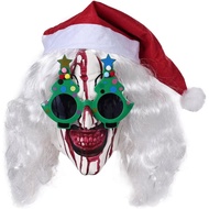 Topeng Lateks Badut Feeriay Art, Kostum Cosplay Badut Pembunuh, Aksesori Topeng Badut, Topi Krismas 