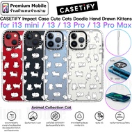 CASETiFY Impact Case Animal Collection Cute cats for i13 / 13 Pro / 13 Pro Max เคสกันกระแทกอย่างดี ด