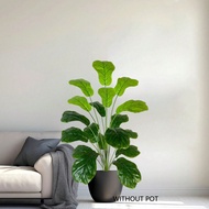 1 cái 60-110CM Nhân Tạo Fiddle Leaf Fig Cây Ficus Banyan Cây Giả Nhựa Màu Xanh Lá Cây Để Trong Nhà Đ