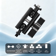 XT-XINTE 1/4" Screw To 1/4" Arri-Standard Locating 17mm Ball Head Aluminum Alloy Mini Magic Arm