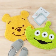 迪士尼大臉造型腳踏墊-Disney吸水踏墊 防滑植絨地墊 可機洗