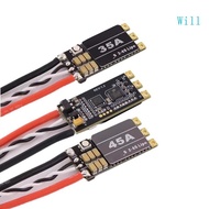 Will 35A 45A for BLHeli-S Speed Controller 2-6S Power Supply with LED For F3 F4