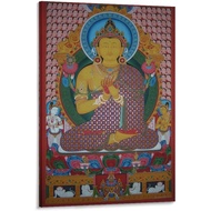 Tibetan Buddhist Wall Art Decoration Thangka-Maitreya Buddha Decorative Paintings Living Room Bedroo