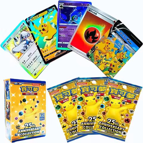 pokemon PTCG 25th ANNIVERSARY COLLECTION Card Randomized Styles, Collectible Toys, Cards