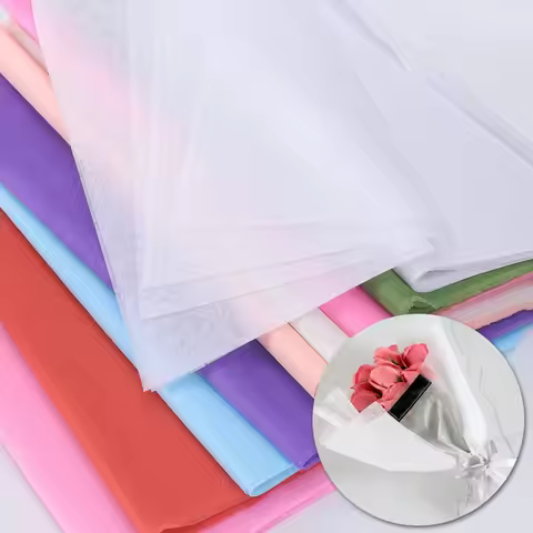 50x50cm Cotton Wrapping Flower Paper Non-Woven Floral 38Sheets Florist Supplies Decorative Materials