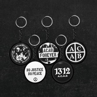 GANTUNGAN ACAB 1312 Keychain 2 Side Round Keychain