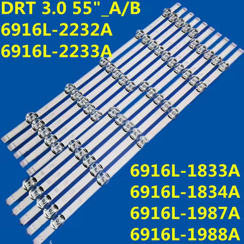 LED Strip For DRT 3.0 55"_A/B Type 6916L-2232A 6916L-2233A for 55LB565U 55LB563V 55LF562V 55LH575A 5