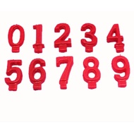 MERAH LILIN Red number candle