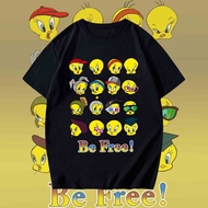 Looney Tunes Tweety Bird T-Shirt 100% Cotton Adult Short-Sleeved Shirt