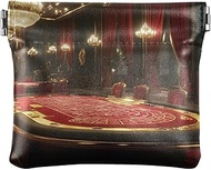 Luxury Casino Red Wallets for Women Small, Leather Coin Pouch, Tiny Coin Purse, Luxury Casino Red-1,