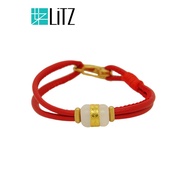 [SPECIAL] LITZ 999 (24K) Gold and Jade Bracelet A2