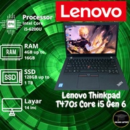 Laptop Lenovo Thinkpad T470s Core i5 Gen 6 - RAM 20GB - SSD 1 TB - ORI
