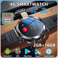 4G Network Android 8.1 Smartwatch With 2MP Dual Camera 16G ROM Support SIM Card Google Play Maps Fre