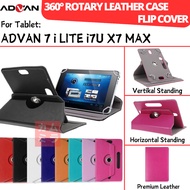ADVAN TAB 7 2020 i LITE i7U X7 MAX BOOK COVER 360 ROTATING CASE LEATHER FLIP CASING