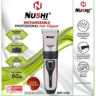 NUSHI RECHARGEABLE PROFESSIONAL HAIR TRIMMER  NRT 1028/ CLIPPER SET / CORD / CORDLESS / NRT-1028( 1 