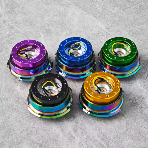 Neo Chrome Universal Car Aluminum Quick Release Hub Adapter Boss Kit Racing Steering Wheel Hub Adapt