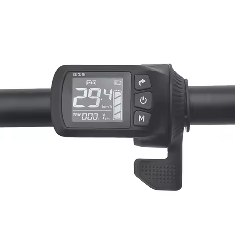 A51Q-GZ3 LCD Display Panel With Thumb Throttle, 24V-60V For Electric Bike, Electric Scooter With SM 