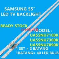 (New 1 set) ua55nu7100k/ua55nu7090k/ua55nu7300k Samsung 55 "LED TV backlight ua55nu7100 ua55nu7090 u
