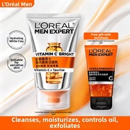 LOréal Paris | Mens White Clay VC Brightening Face Wash