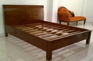 dipan minimalis polos lengkung / ranjang minimalis ukuran 180x200cm / tempat tidur kayu jati