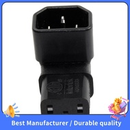 【NEW】IEC Male C14 to Up Right Angled 90 Degree IEC Female C13 Power Extension Adapter