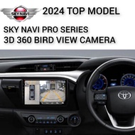 NEW TOYOTA HILUX CAR ANDROID PLAYER WITH 360 BIRD VIEW CAMERA