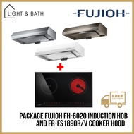 [BUNDLE] FUJIOH FH-6020 Induction Hob and FR-FS1890R/V Slim Cooker Hood 89cm