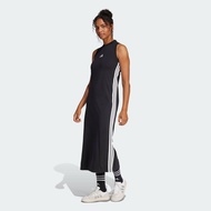adidas Lifestyle Essentials 3-Stripes Long Racerback Dress Women Black JE1208