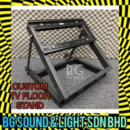 Custom Stage Floor Tv Stand | MOBILE FLOOR TV STAND | STAGE TV STAND | CONFERENCE ROOM FLOOR TV STAN